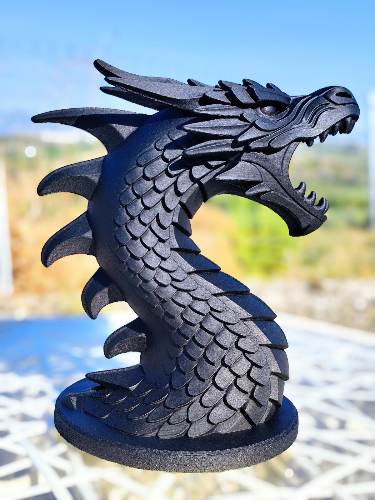 Dragon’s Breath Lamp & Statue – Fire Breathing Fantasy Dragon Light or Gothic De