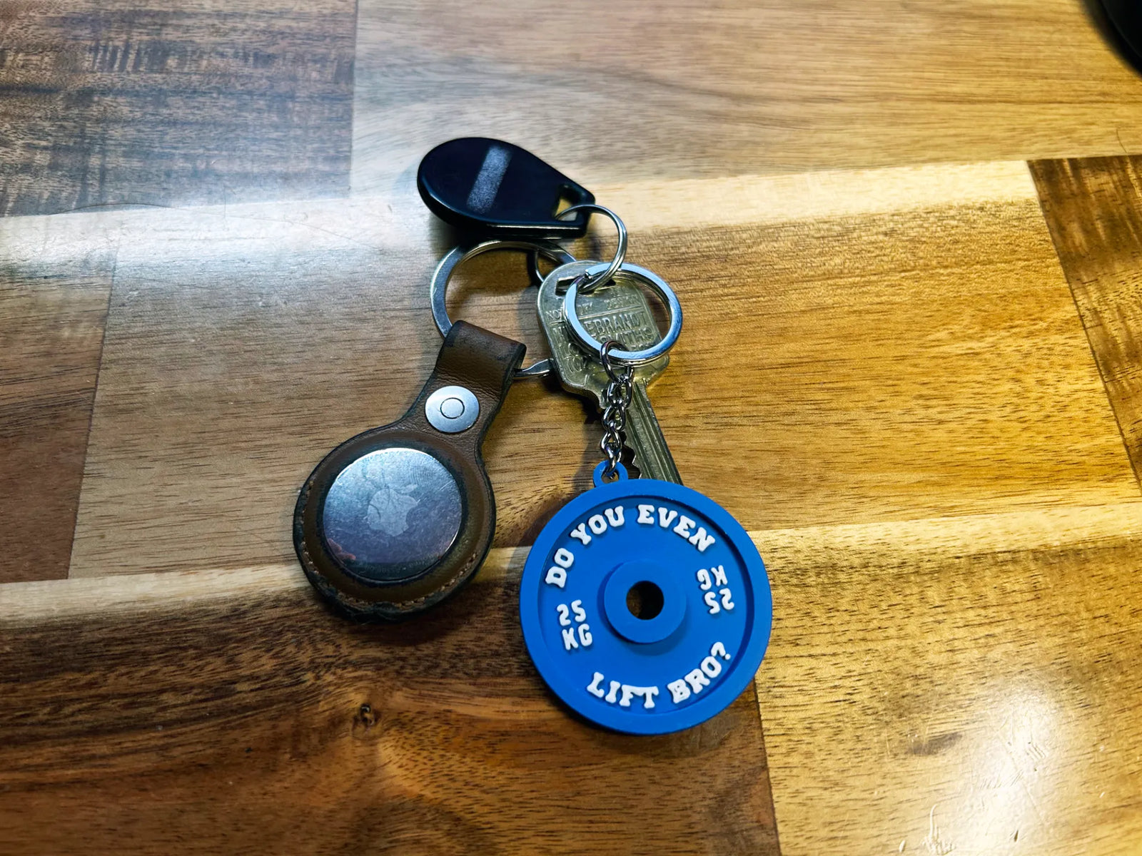 Gym Weight Plate Keychain – Perfect for Fitness Enthusiasts - 3D Printed