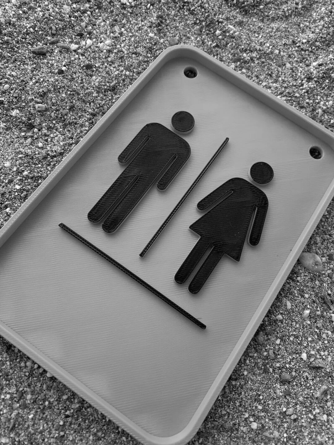 Toilet Door Sign Mens Womens -  3D Printed - Made In The UK - Customisable