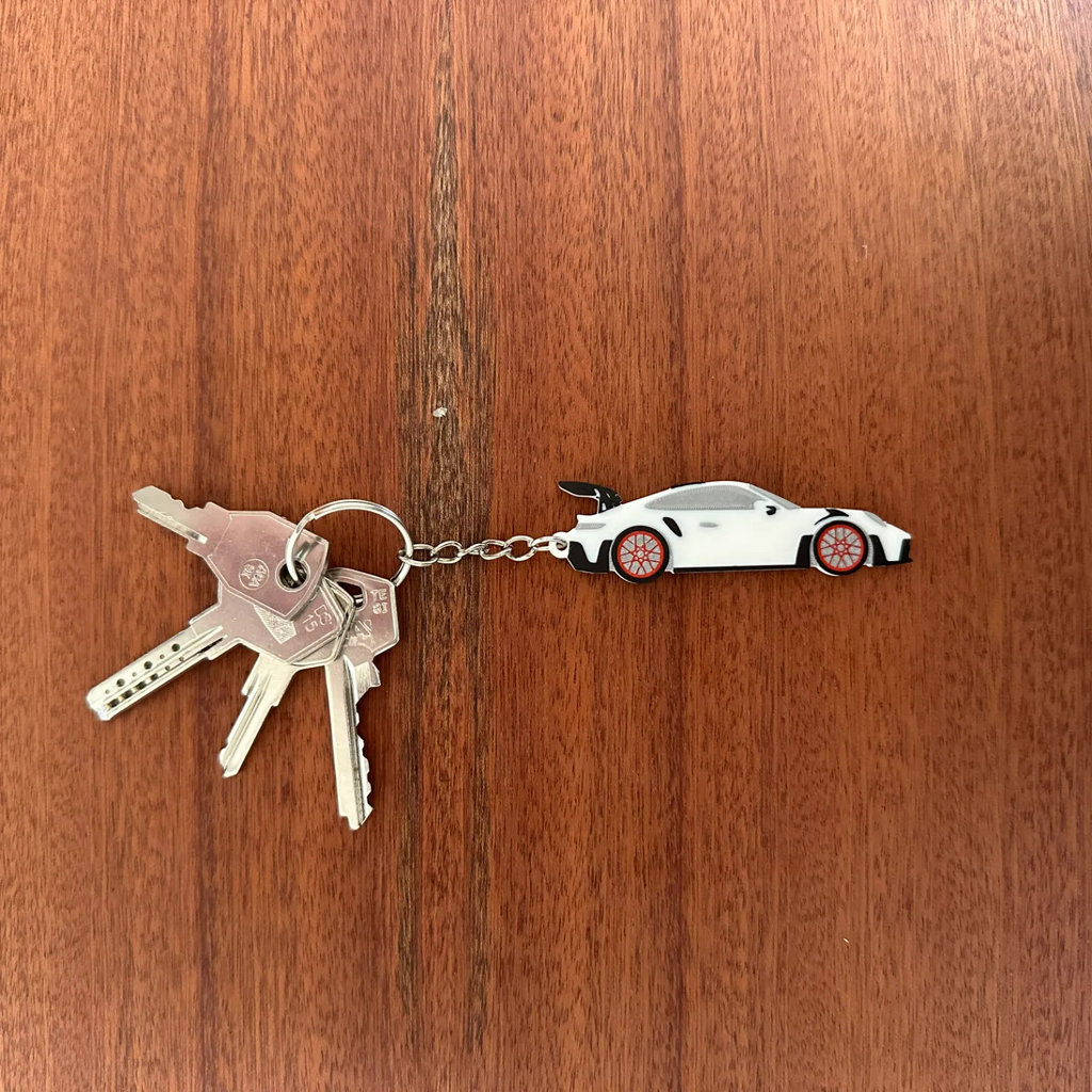 Porsche 911 Keyring – 3D Printed Model Car Keychain Gift for Car Lovers  UK Made