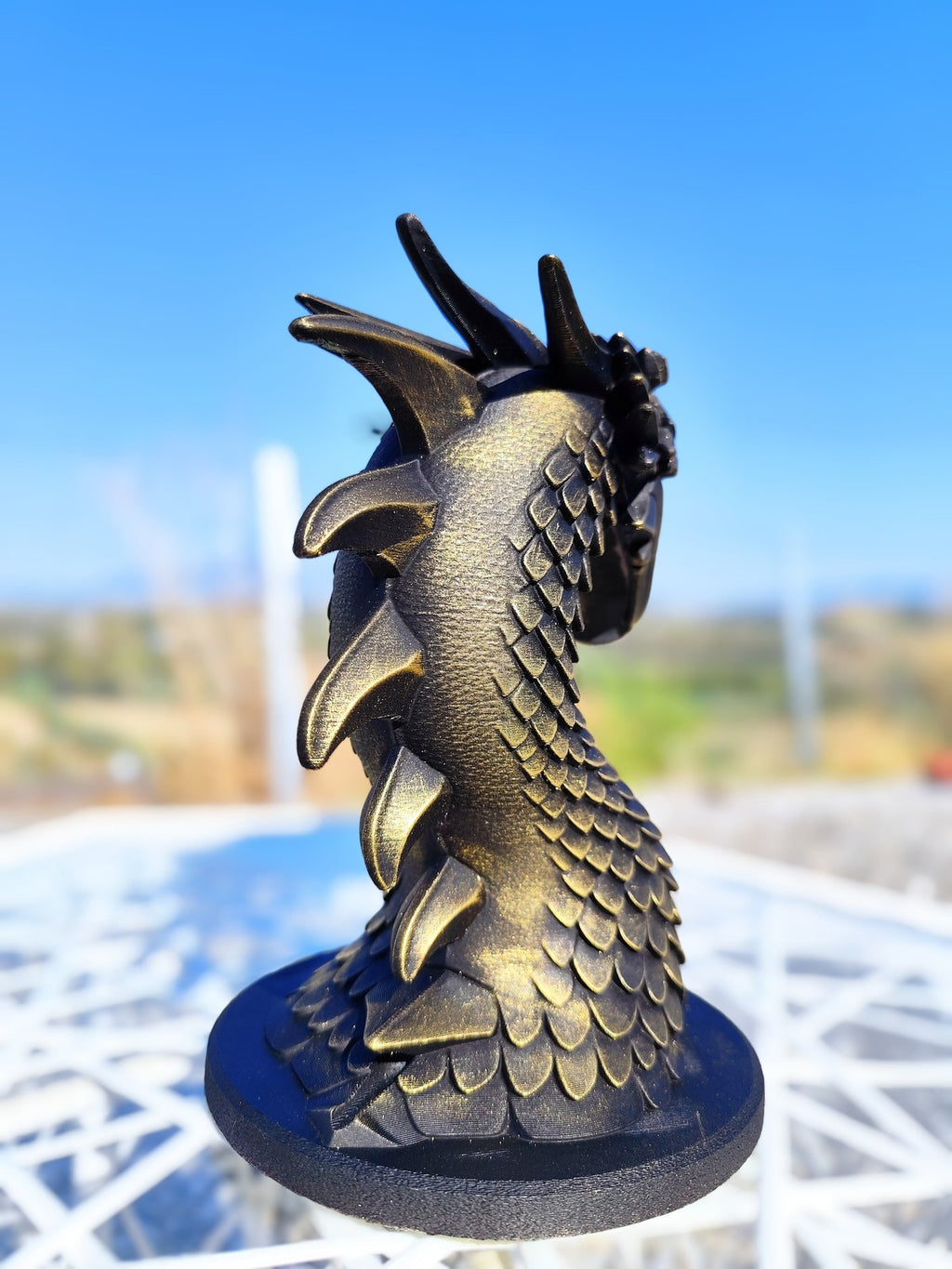 Dragon’s Breath Lamp & Statue – Fire Breathing Fantasy Dragon Light or Gothic De