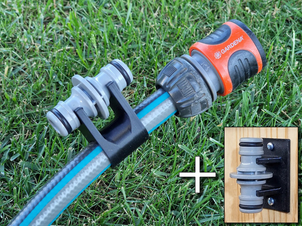 Hose and assembly holder for extension coupler