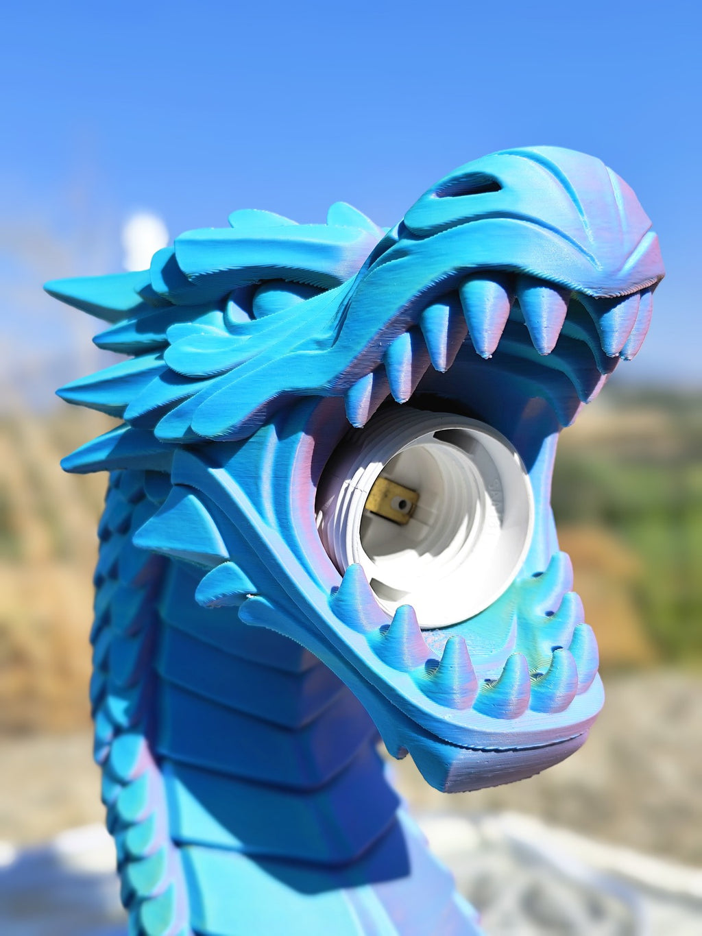 Dragon’s Breath Lamp & Statue – Fire Breathing Fantasy Dragon Light or Gothic De