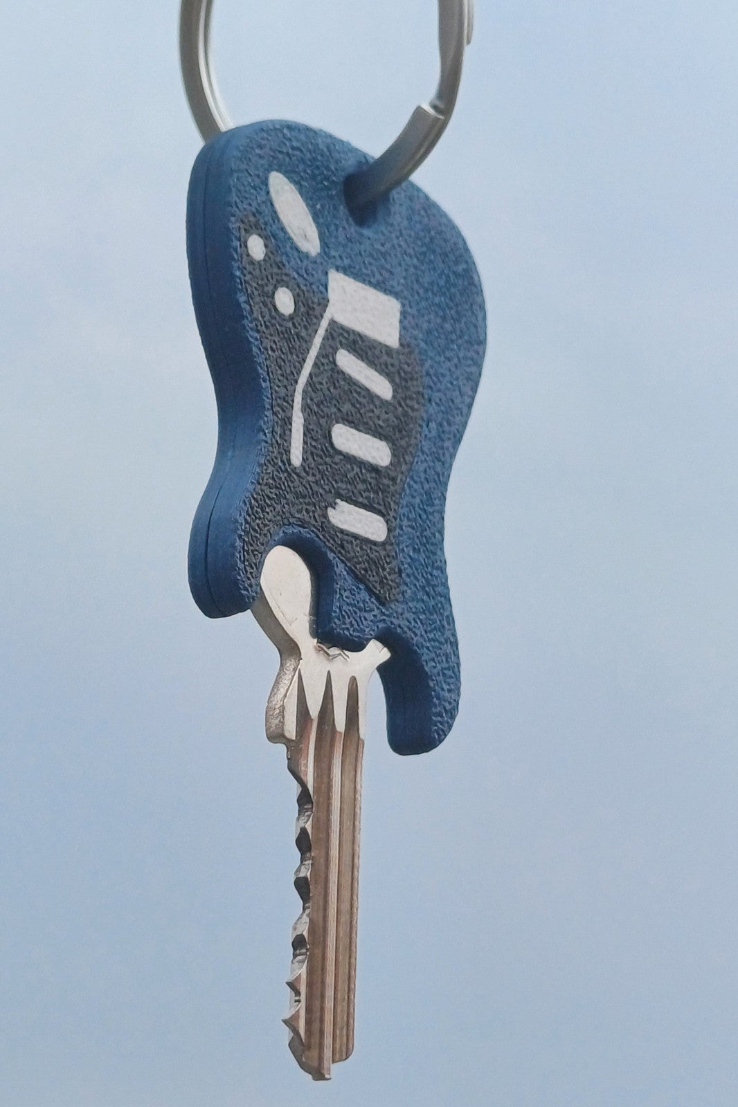 Electric Guitar Key Cover – 3D Printed Custom Keychain for Musicians & Fans