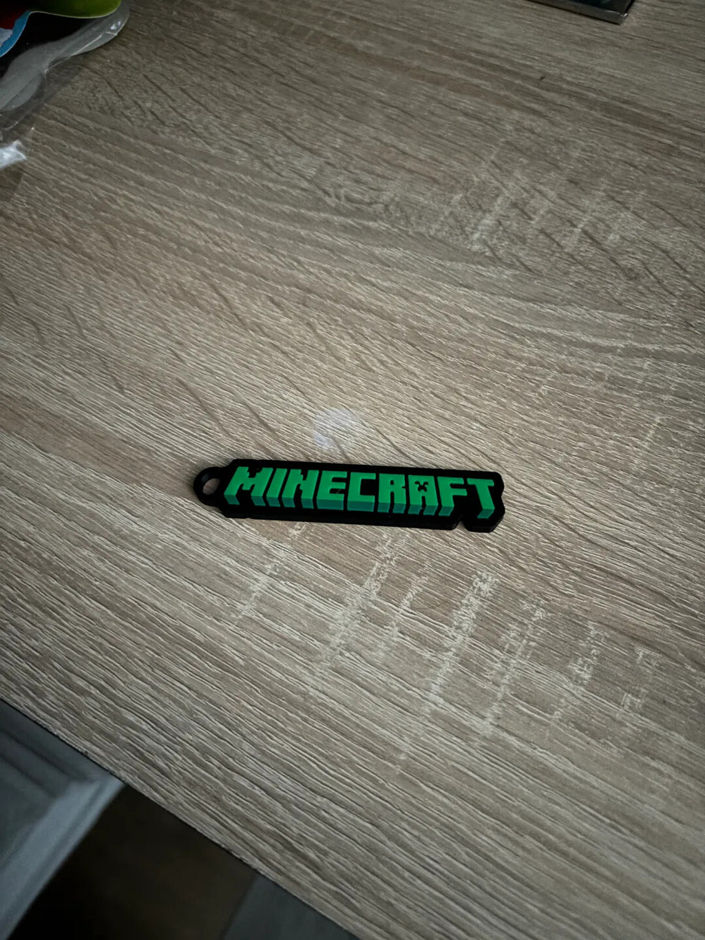 Keychain Keyring Minecraft Theme with Keychain Included - 3D Printed