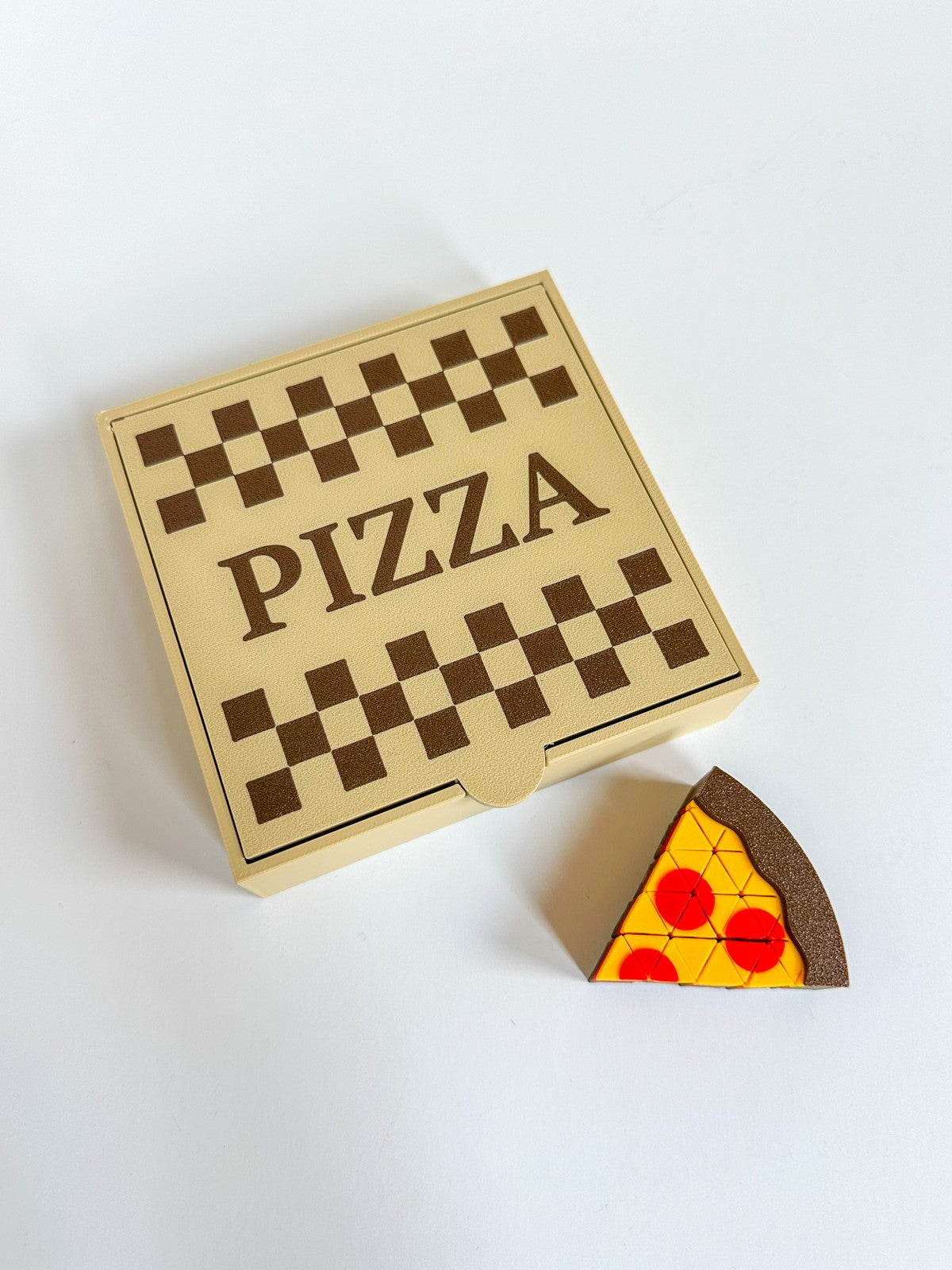 Mini Pixel Pizza Slice Fidgets Toy - With Pizza Box