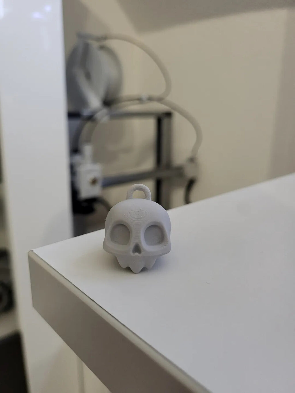 Skull Keychain Keyring - 3D Printed - Made In The UK