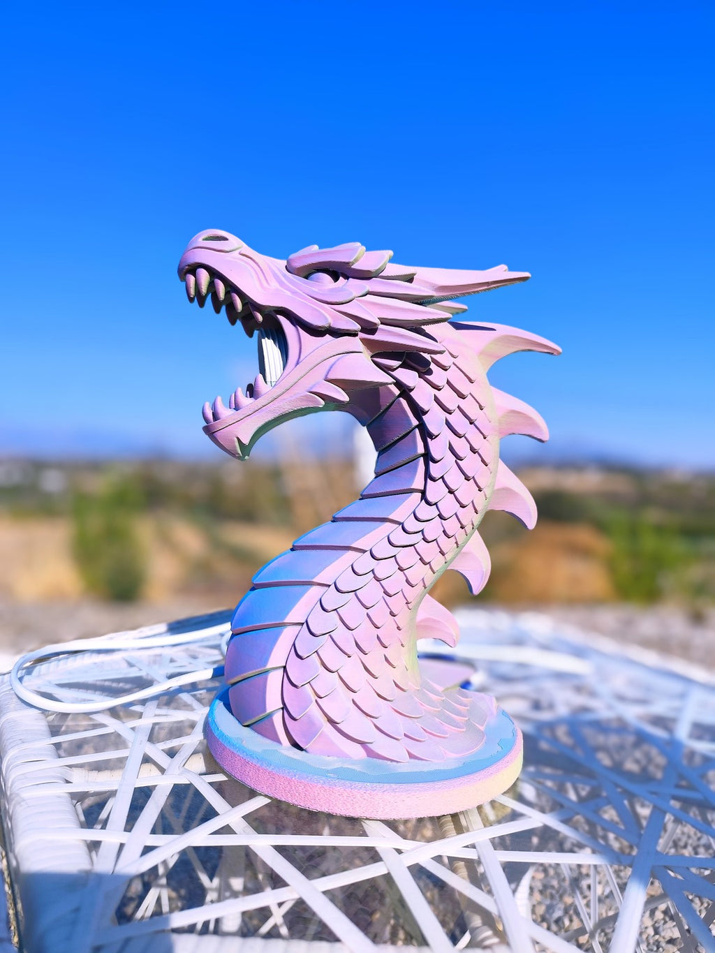 Dragon’s Breath Lamp & Statue – Fire Breathing Fantasy Dragon Light or Gothic De