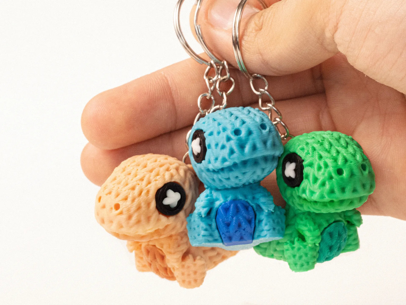 Mini Knitted T-Rex Keychain - 3D Printed In The UK