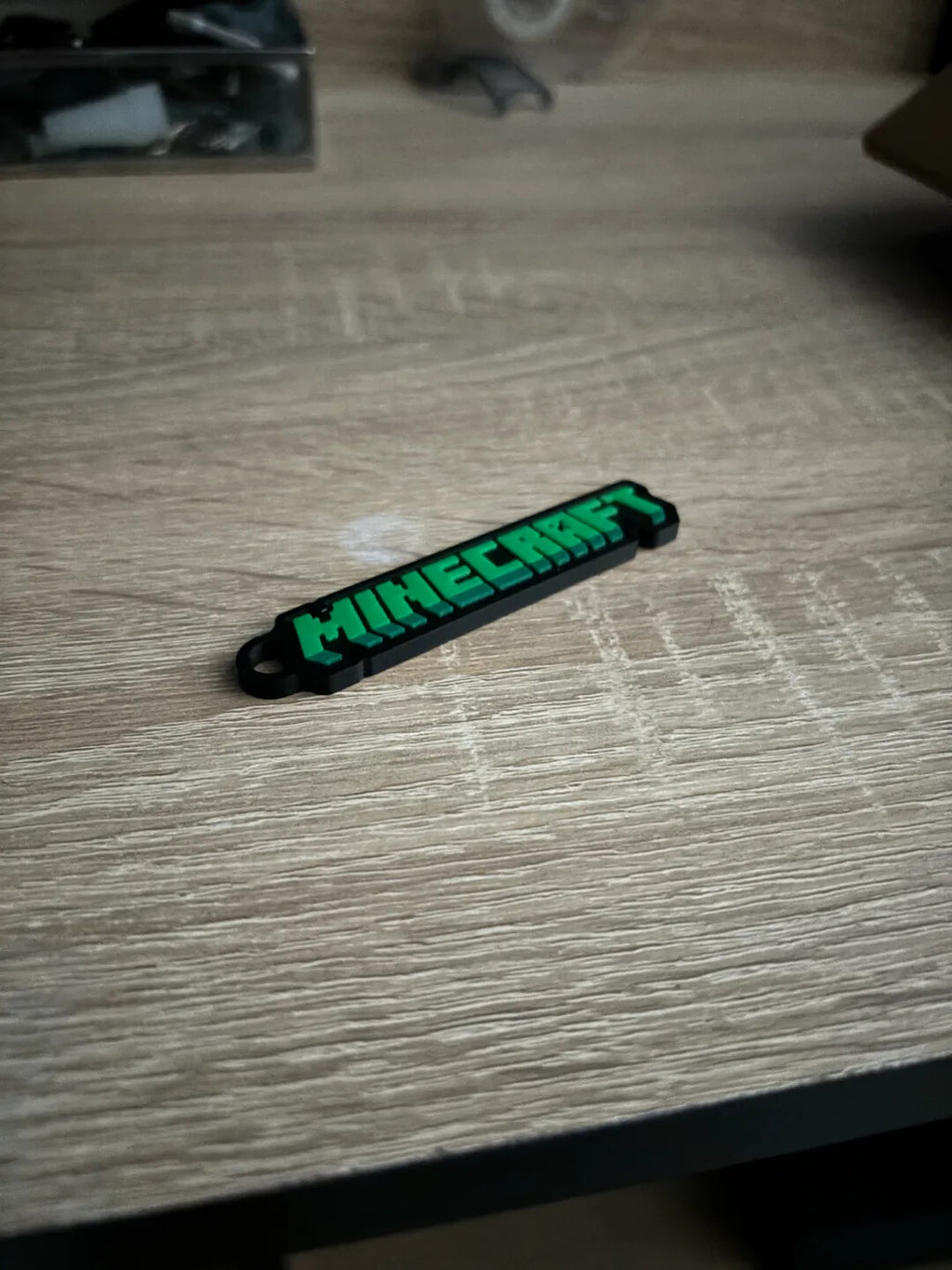 Keychain Keyring Minecraft Theme with Keychain Included - 3D Printed