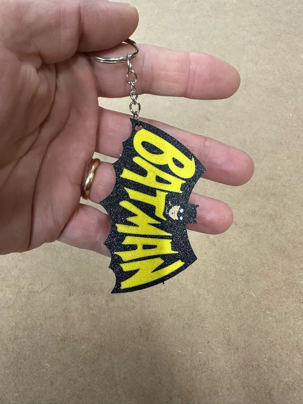 Batman Keychain Keyring - 3D Printed In The UK