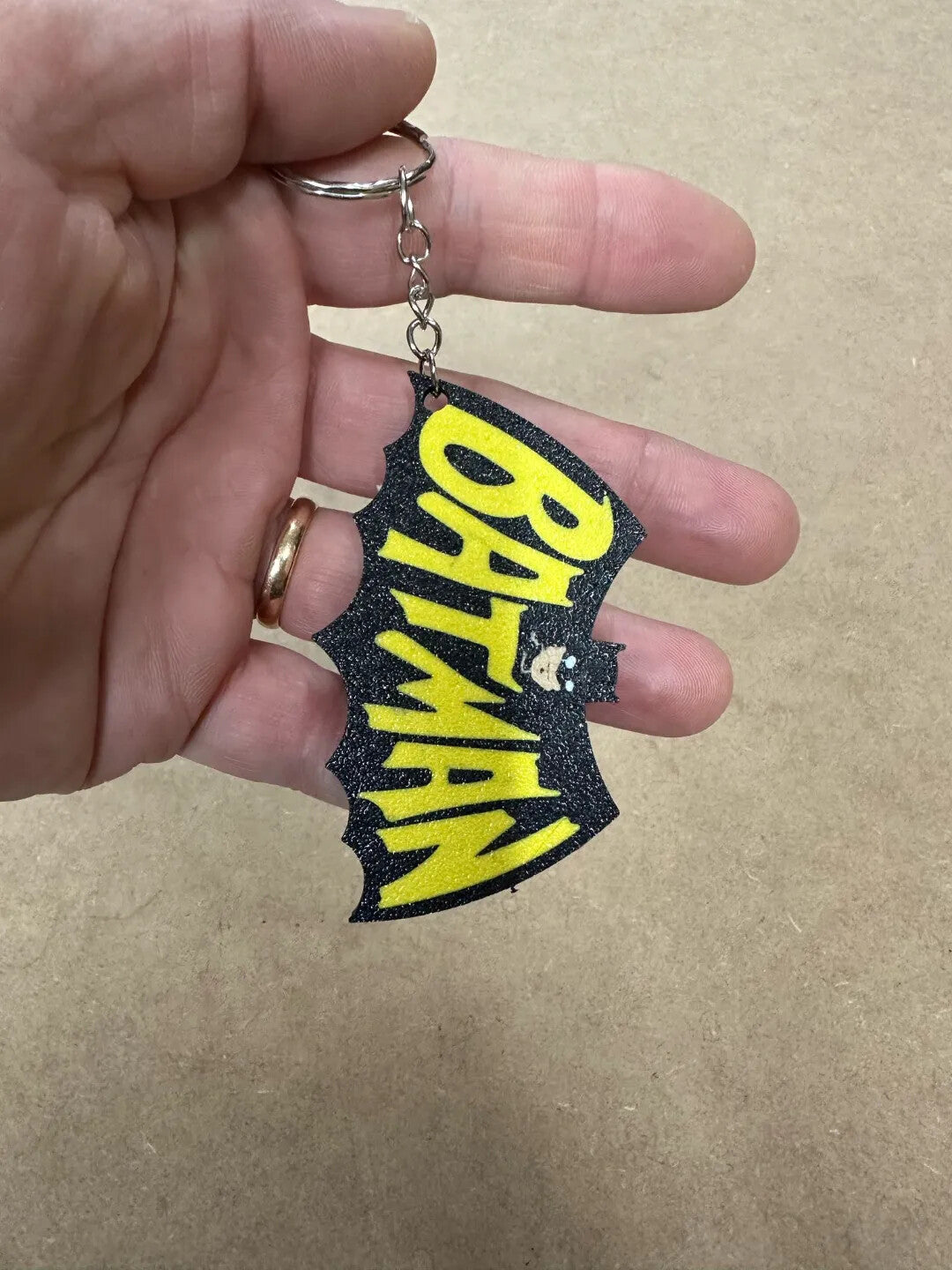 Batman Keychain Keyring - 3D Printed In The UK