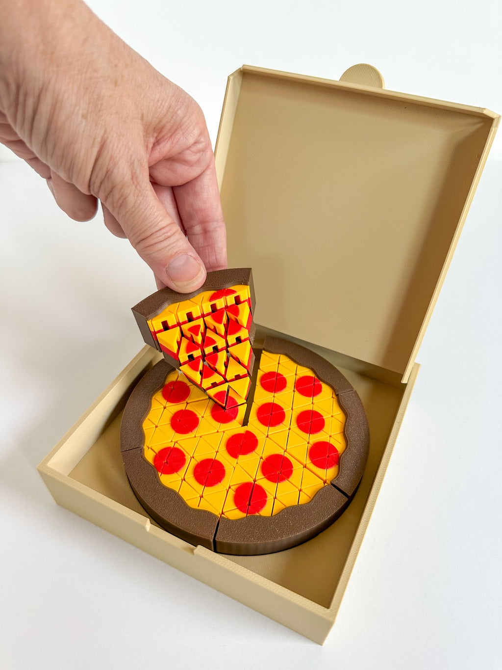 Mini Pixel Pizza Slice Fidgets Toy - With Pizza Box