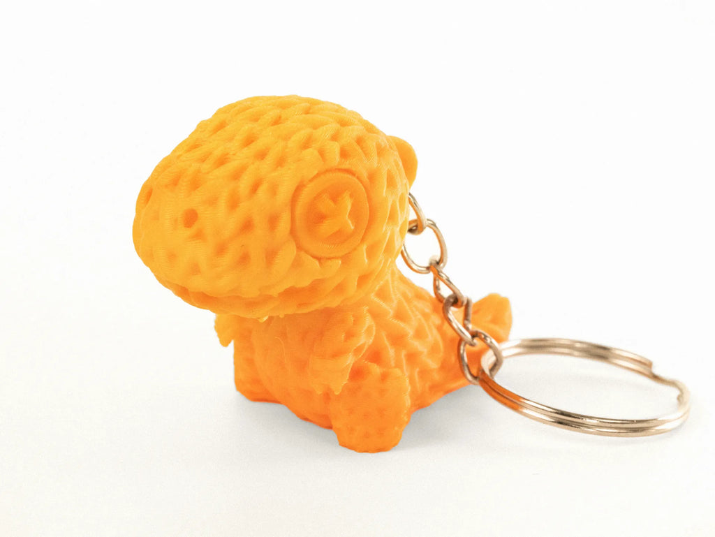 Mini Knitted T-Rex Keychain - 3D Printed In The UK