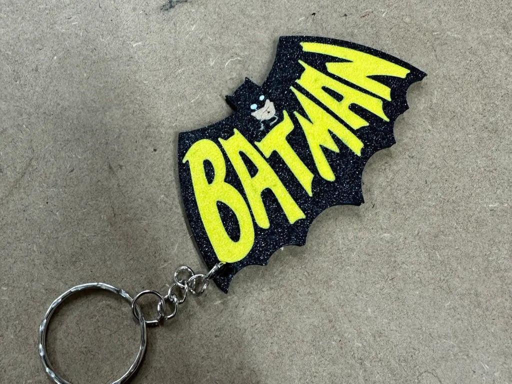 Batman Keychain Keyring - 3D Printed In The UK