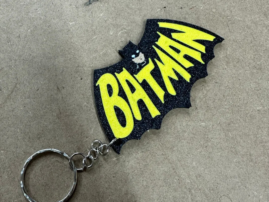 Batman Keychain Keyring - 3D Printed In The UK