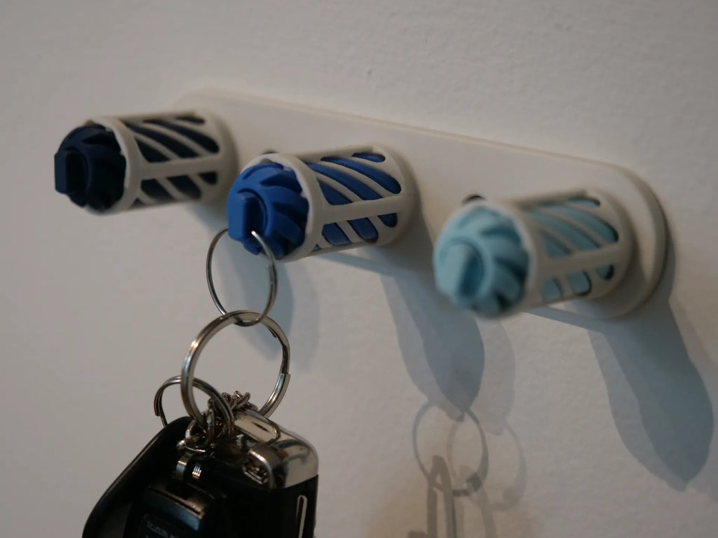 Keys Hanger with Keychains - 3D Printed - Made In The UK