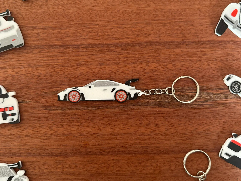 Porsche 911 Keyring – 3D Printed Model Car Keychain Gift for Car Lovers  UK Made