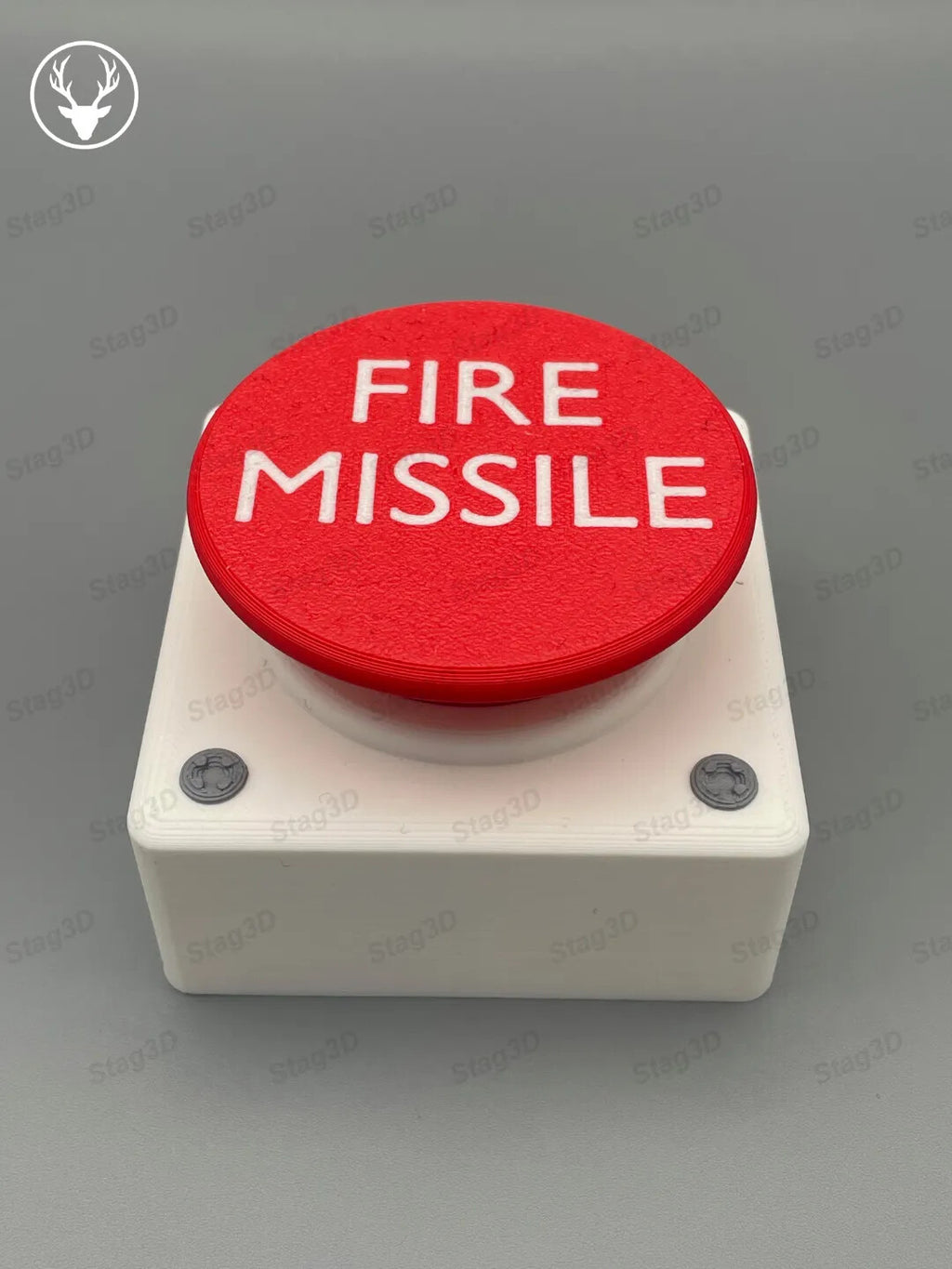 Fire Missile Toilet Button Cover - 3D Printed - Made In The UK