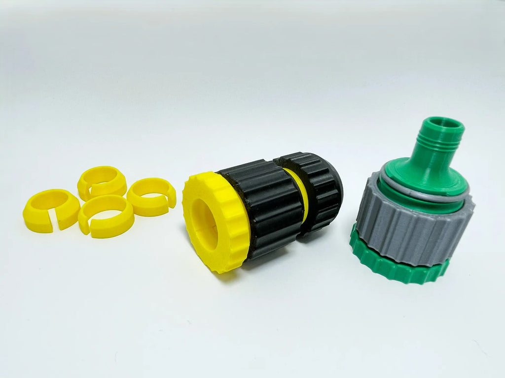 Garden Hose Quick Connect - 3D Printed - Made In The UK - Fast Shipping