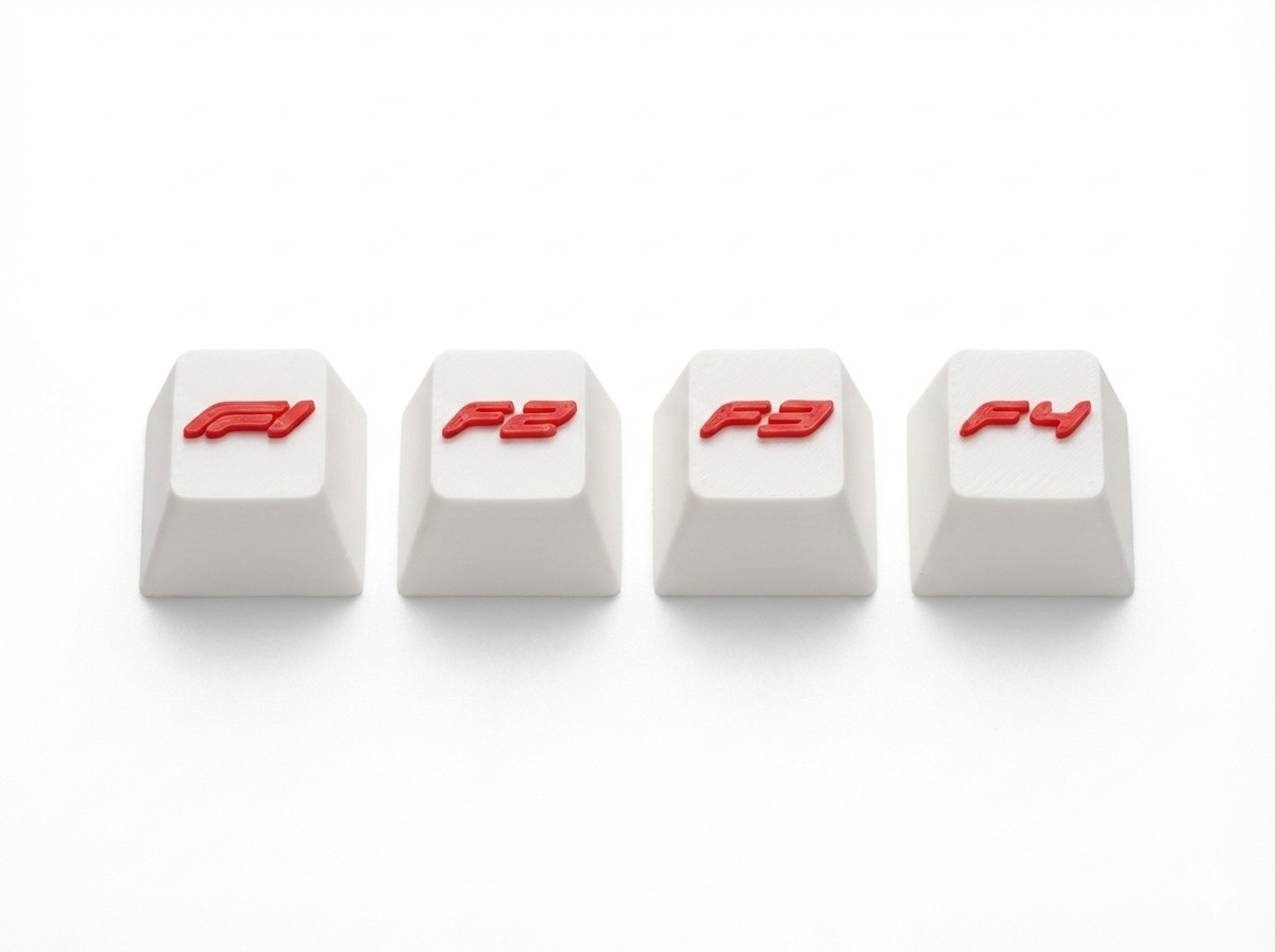 F1 Keycaps Keyboard Keycaps Formula 1 f1 f2 f3 f4 keys - Made In The UK - Pack of ...