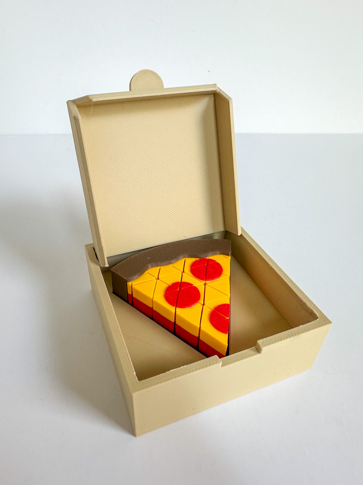 Mini Pixel Pizza Slice Fidgets Toy - With Pizza Box