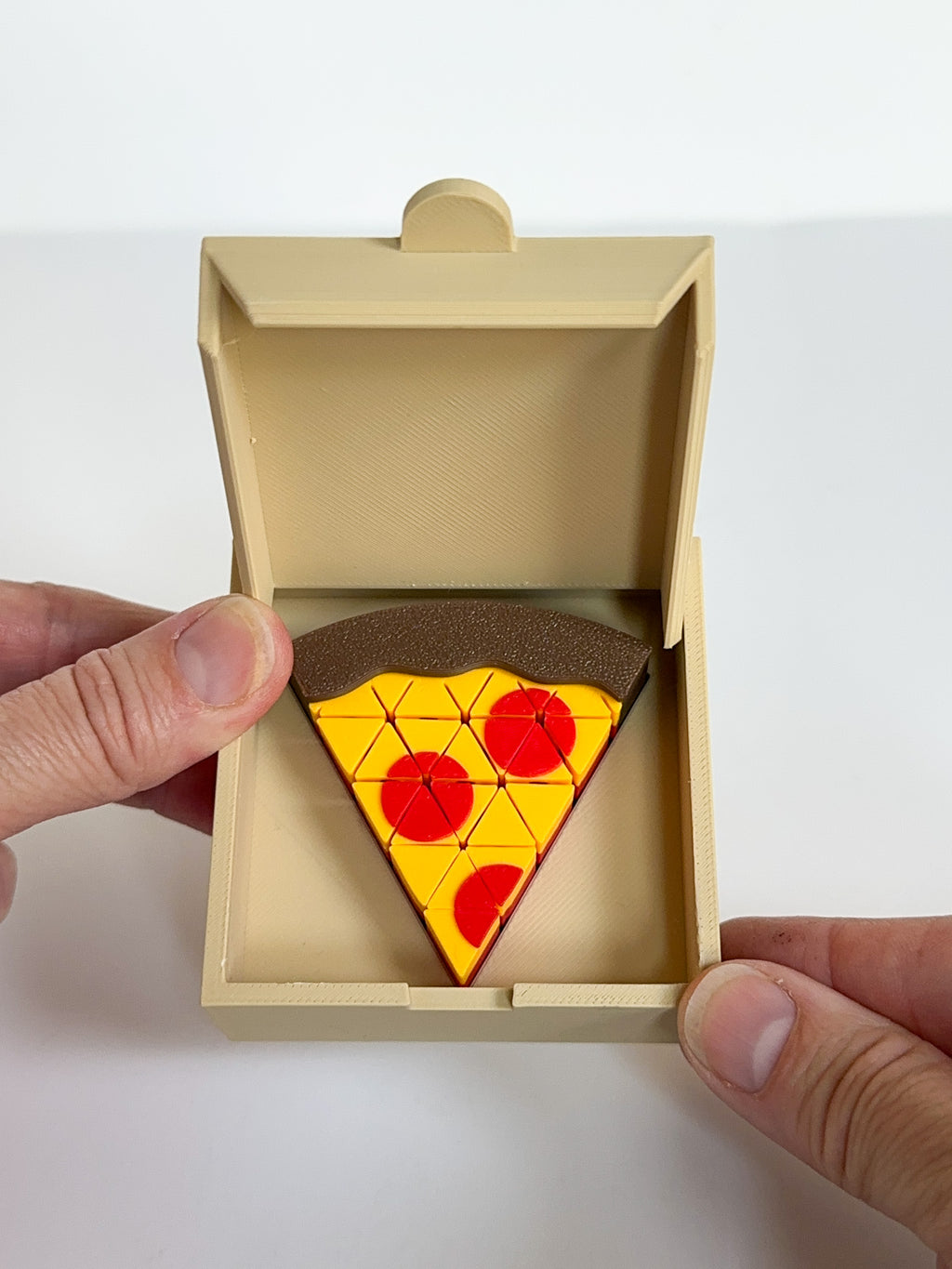 Mini Pixel Pizza Slice Fidgets Toy - With Pizza Box