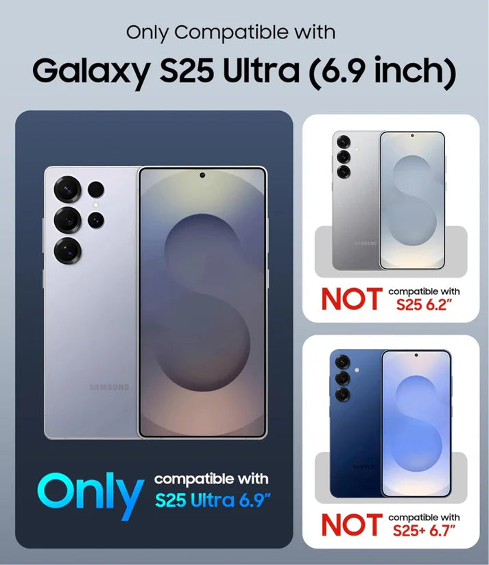 Samsung Galaxy S25 Ultra Phone Case Clear with MagSafe Shockproof Anti-Yellowing