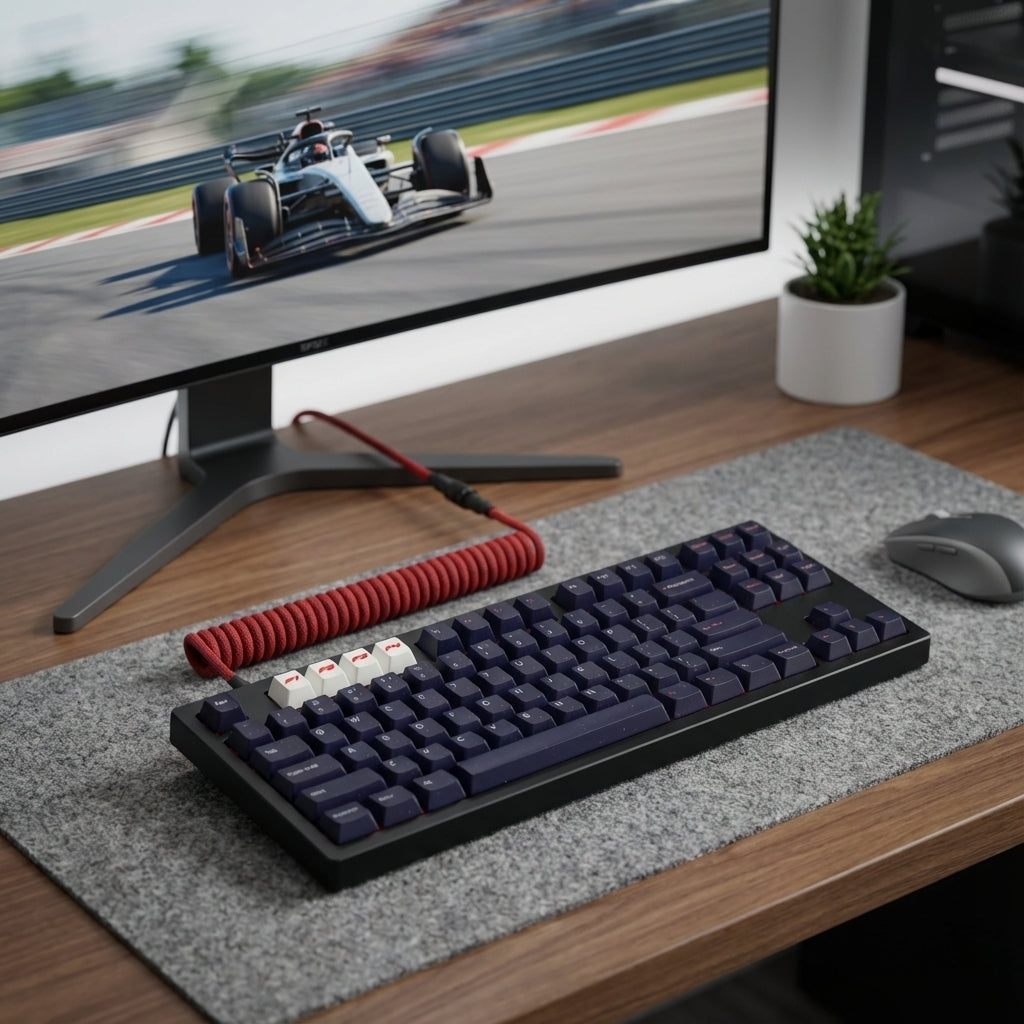 Keyboard Keycaps Formula 1 f1 f2 f3 f4 keys - Made In The UK - Pack of 4 keycaps - Universally compatible