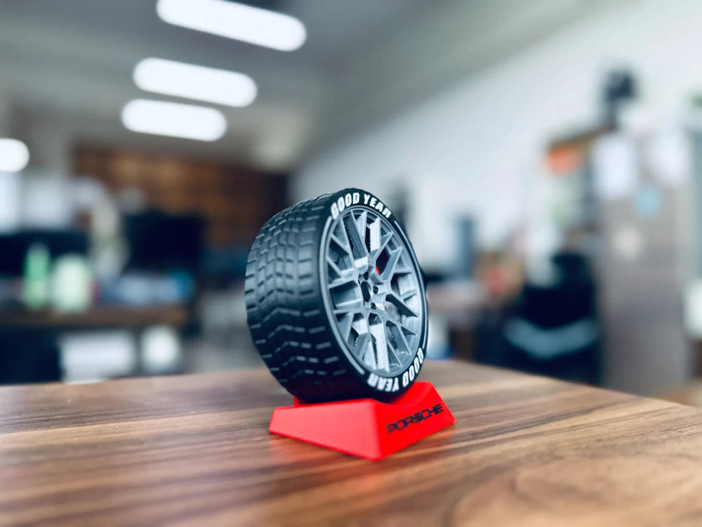 Porsche Wheel Desktop Ornament – Car Enthusiast Gift – Motorsport Desk Decor – UK Made