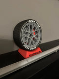 Porsche Wheel Desktop Ornament – Car Enthusiast Gift – Motorsport Desk Decor – UK Made